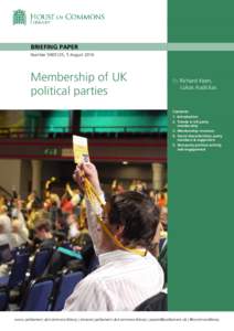 Membership of UK political parties