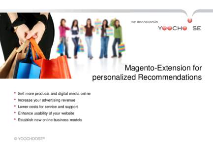 Magento-Extension for personalized Recommendations • • • •