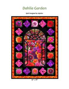 Dahlia Garden Quilt Designed by eQuilter 44
