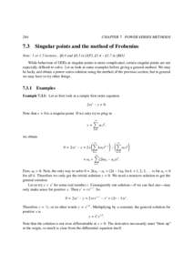 Ordinary differential equations / Frobenius method / Regular singular point / Wave equation / Bessel function / Function / Recurrence relation / Sturm–Liouville theory / Frobenius solution to the hypergeometric equation / Mathematical analysis / Mathematics / Calculus