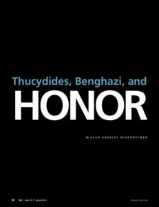 Thucydides, Benghazi, and Honor