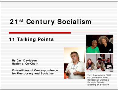 Microsoft PowerPoint - 21st Century Socialism.ppt