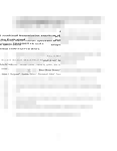 A combined transmission spectrum of the Earth-sized exoplanets TRAPPIST-1 b and c arXiv:1606.01103v1 [astro-ph.EP] 3 JunJulien de Wit1 , Hannah R. Wakeford2 , Micha¨el Gillon3 , Nikole K. Lewis4 , Jeff A. Valenti