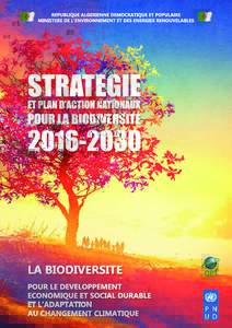 CBD Strategy and Action Plan - Algeria (French version)