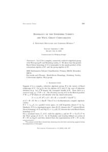 Cohomology / Lie algebra / BorelMoore homology / Functional analysis / Quantum mechanics