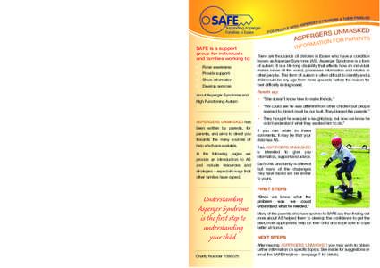 SAFE  Supporting Asperger Families in Essex  SAFE is a support