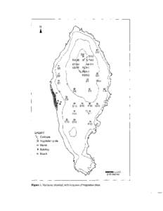 Figure 1. Marianne: physical, with locations of vegetation plots.  MARIANNE