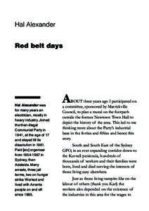 Page 56  A few rough reds Hal Alexander Red belt days