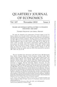 THE  QUARTERLY JOURNAL OF ECONOMICS November 2012