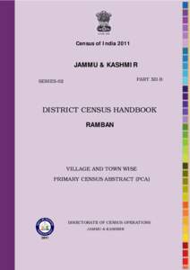 Census of IndiaJAMMU & KASHMIR PART XII-B  SERIES-02
