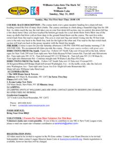 Williams Lake-Into The Dark XC Race #4 Williams Lake Sunday, May 31, 2015  NICA New York
