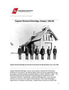 Captain Richard Etheridge, USLSS, Biography