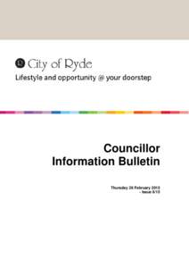 Agenda of Councillor Information Bulletin - 26 February 2015