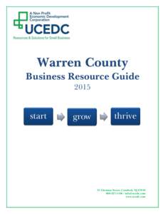 Warren County Business Resource Guide 2015 start