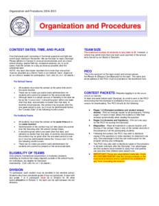 Microsoft Word - Organization and Procedures[removed]