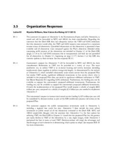 3.5  Organization Responses Letter B1