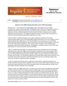 Public university / Arizona Board of Regents / Tuition payments / Arizona / Education / Structure / Jan Brewer