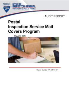 Postal Inspection Service Mail Covers Program