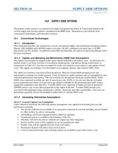 SECTION 10  SUPPLY-SIDE OPTIONS ALASKA RIRP STUDYSUPPLY-SIDE OPTIONS