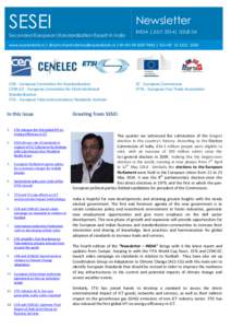 SESEI  Newsletter Seconded European Standardization Expert in India