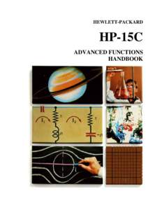 HEWLETT-PACKARD  HP-15C ADVANCED FUNCTIONS HANDBOOK