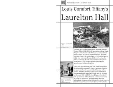 Morse Museum Gallery Guide  Louis Comfort Tiffany’s Laurelton Hall Daffodil Terrace,