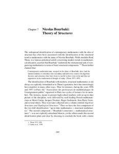 Chapter 7  Nicolas Bourbaki: