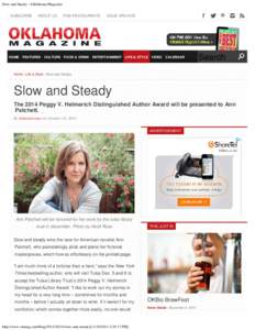 Slow and Steady – Oklahoma Magazine