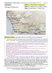 OVERLAND GOLD - TRAVEL GUIDE: Overland routes to the Victorian goldfields in[removed]SECTION 2 Wellington to Glenorchy  Page 7 of 21