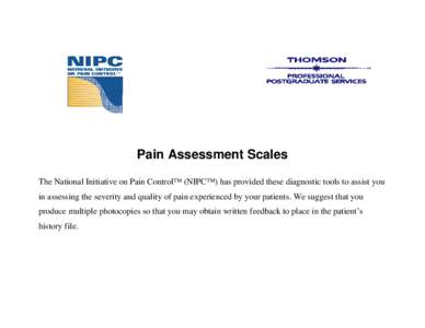 Microsoft Word - Pain Assessment Scales.doc