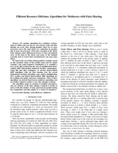 Cache / Theoretical computer science / Analysis of algorithms / Algorithms / Models of computation / Cache-oblivious algorithm / CPU cache / Parallel computing / Algorithm / Computing / Computer science / Applied mathematics