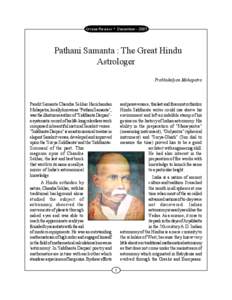 Orissa Review * December[removed]Pathani Samanta : The Great Hindu