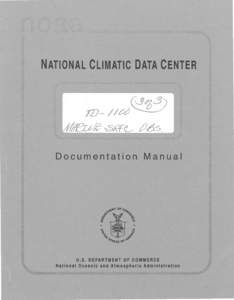 NATIONAL CLIMATIC DATA CENTER  Documentation Manual ч