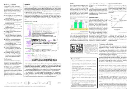 Tables  Publishing with LATEX Typefaces