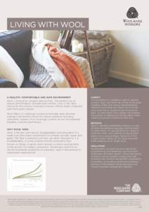 LIVING WITH WOOL  A HEALTHY, COMFORTABLE AND SAFE ENVIRONMENT Wool – innovative, versatile and resilient. The perfect mix of natural performance, strength and comfort, wool is the ideal choice for the interior of peopl