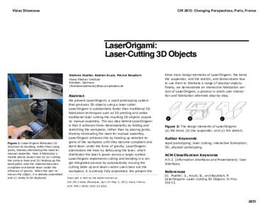 LaserOrigami: Laser-Cutting 3D Objects