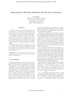 Fault-Tolerant k-Fold Pivot Routing in Wireless Sensor Networks