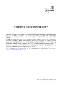 Strathprints Institutional Repository  Ceccaroni, Marta and Biggs, James[removed]Analytical perturbation method for frozen orbits around the asteroid 433 Eros. In: 63rd International Astronautical Congress, [removed]