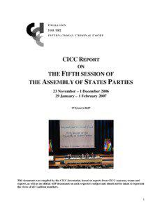CICC REPORT ON