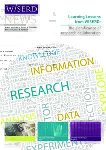 NEWS  Learning Lessons from WISERD: the significance of research collaboration