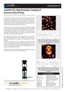 NANOSCOPY  APPLICATION NOTE M15 Scanning Probe Microscopes for extreme Environments