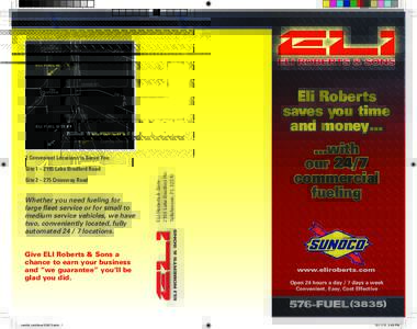 ELI FUEL SITE #1  Eli Roberts saves you time and moneywith