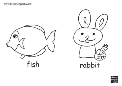 www.dreamenglish.com  fish rabbit dream