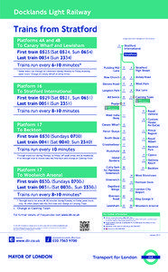 DLR Stratford Timetable Information