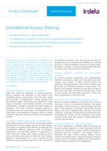 Conditional Access Training
