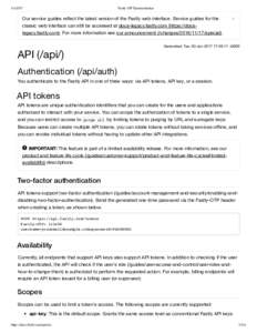 Fastly API Documentation Our service guides reﬂect the latest version of the Fastly web interface. Service guides for the classic web interface can still be accessed at docs-legacy.fastly.com (https://docsleg