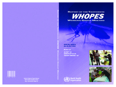 REPORT OF THE THIRTEENTH  WHOPES WORKING GROUP MEETING