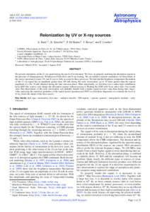 Reionization by UV or X-ray sources