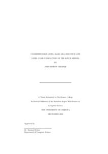 COMBINING HIGH LEVEL ALIAS ANALYSIS WITH LOW LEVEL CODE COMPACTION OF THE LINUX KERNEL BY JOHN EDISON TRIMBLE  A Thesis Submitted to The Honors College