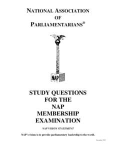 Membership Exam Study Questions November 2012